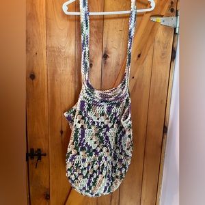 NWOT Handmade crocheted errand bag
